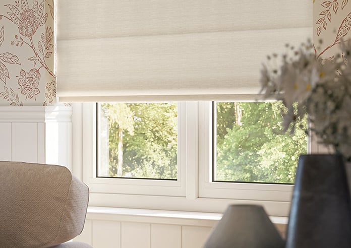 Donegal, Blush Cream - Motorised Roman Blind - Image 5